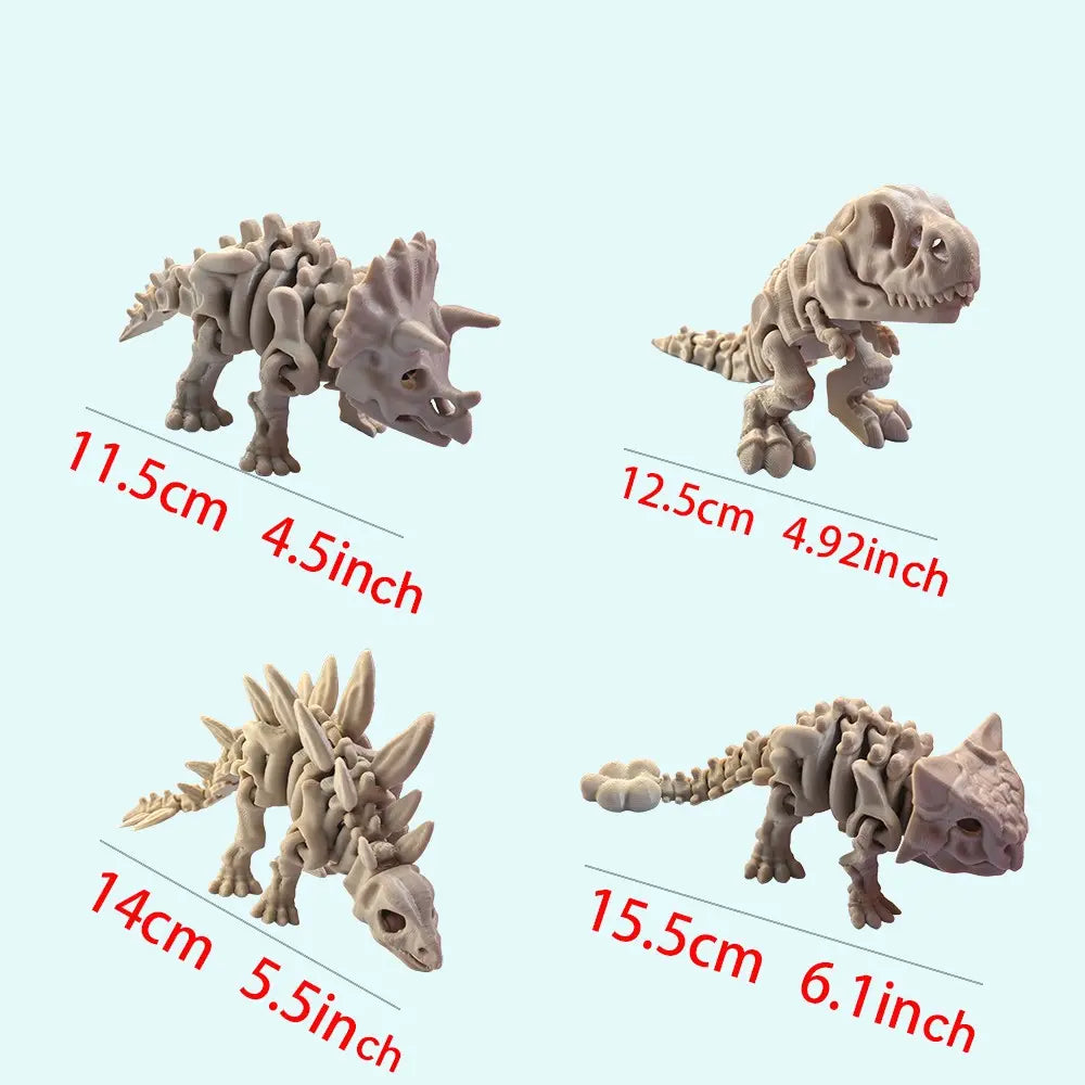 Jurassic Dinosaur Skeleton Model, Dinosaur Bone Statue for Paleontology Lovers, Home and Office Desktop or Shelf Décor, Dinosaur Decorations, Animal Statue, Collectible Figurine, Figurines Collectibles, Home Decor, Figurines Decor