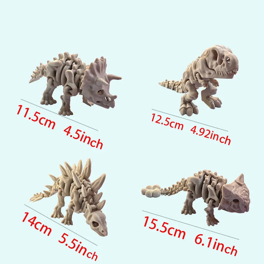 Jurassic Dinosaur Skeleton Model, Dinosaur Bone Statue for Paleontology Lovers, Home and Office Desktop or Shelf Décor, Dinosaur Decorations, Animal Statue, Collectible Figurine, Figurines Collectibles, Home Decor, Figurines Decor