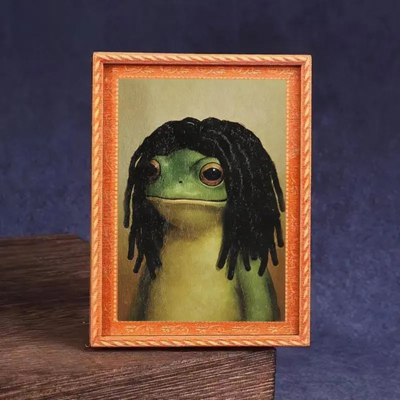 Funny Bob Haircut Frog Fridge Magnet - Weirdcore Decoration, Unique Decor, Cute Magnets for Fridge, 2026 Graduation Gift for Class of 2026, Sassy Keepsake, summerwins, Home & Kitchen Supplies, Party Gift