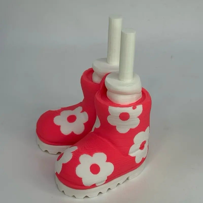 8-Inch 3D Printed Goose Figurine with Interchangeable Outfits, Shoes & Boots