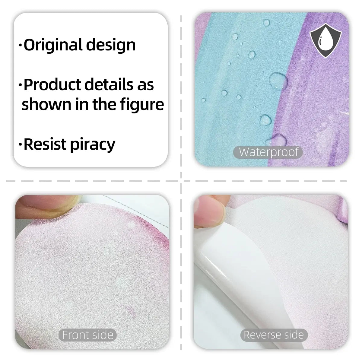 Rainbow Cloud Unicorn Wall Decals Set, 2 Sheets (30x90cm), Home Decor for Living Room & Bedroom, Decorative Stickers, Decoration Items, Easy-Remove Wallpaper Stickers, Wall Stickers Decorations