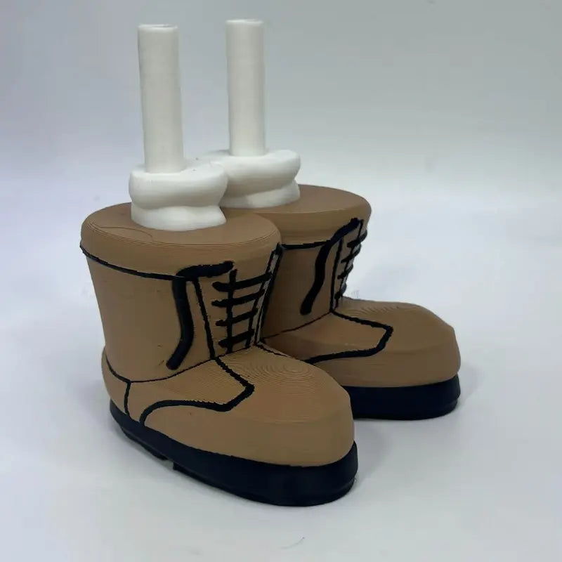 8-Inch 3D Printed Goose Figurine with Interchangeable Outfits, Shoes & Boots