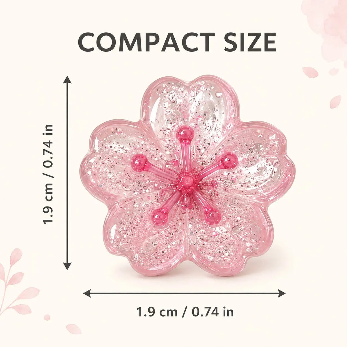 Cherry Blossom Shaped Fridge Magnet, 3/6/12 Counts Cute Decorative for Office Whiteboard, Locker, Dishwasher, Kitchen and Home Decoration Magnetic Item