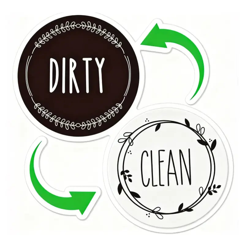 1 Pc Clean Dirty Magnet For Dishwasher,Dirty Clean Dishwasher Magnet,Clean Dirty Sign,Kitchen Organization,Home Essentials,Strong Magnet,Reversible/Double Sided,Dishwasher Magnet,Funny Kitchen Gadgets, Black ,Cute Kitchen Gadgets, Home Decor, Magnetic