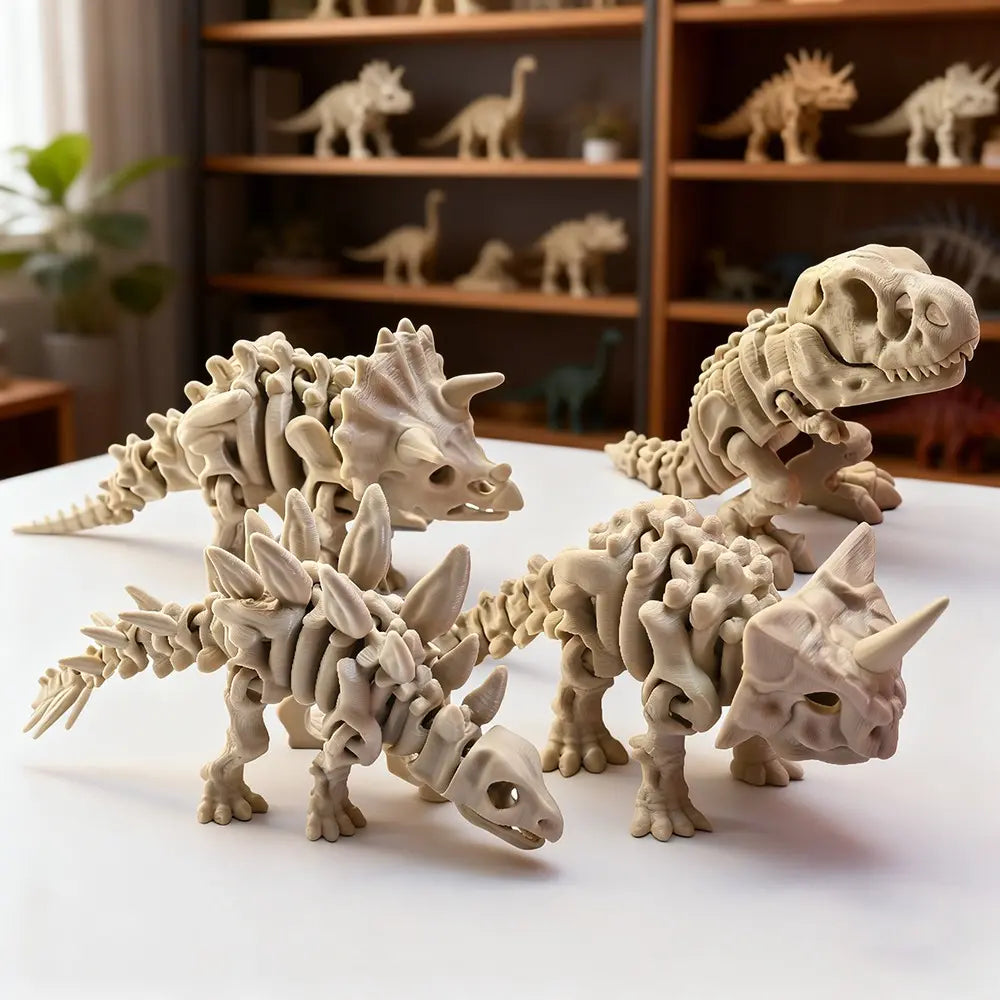 Jurassic Dinosaur Skeleton Model, Dinosaur Bone Statue for Paleontology Lovers, Home and Office Desktop or Shelf Décor, Dinosaur Decorations, Animal Statue, Collectible Figurine, Figurines Collectibles, Home Decor, Figurines Decor