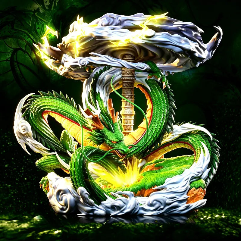 DLDA 24cm Detailed PVC Dragon Statue, Intricate-Detail Collectible Figurine, Gift-Boxed Decorative Ornaments, Room & House Decor for Collectors