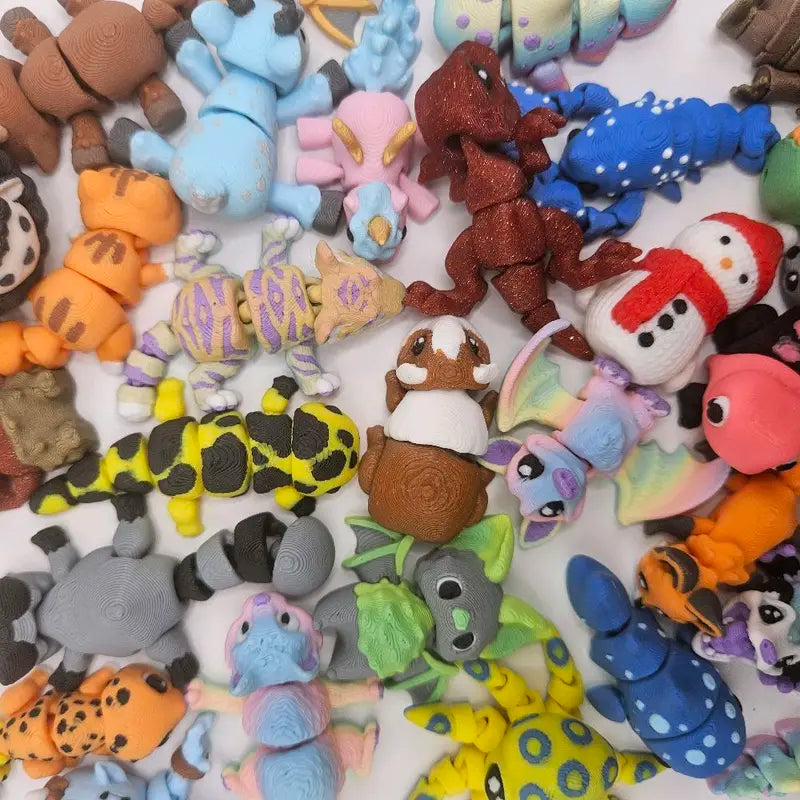 Pocko Pet Add Ons! | 3D Printed Articulating Flexi Fidget Statue Bobblehead Resin Figure