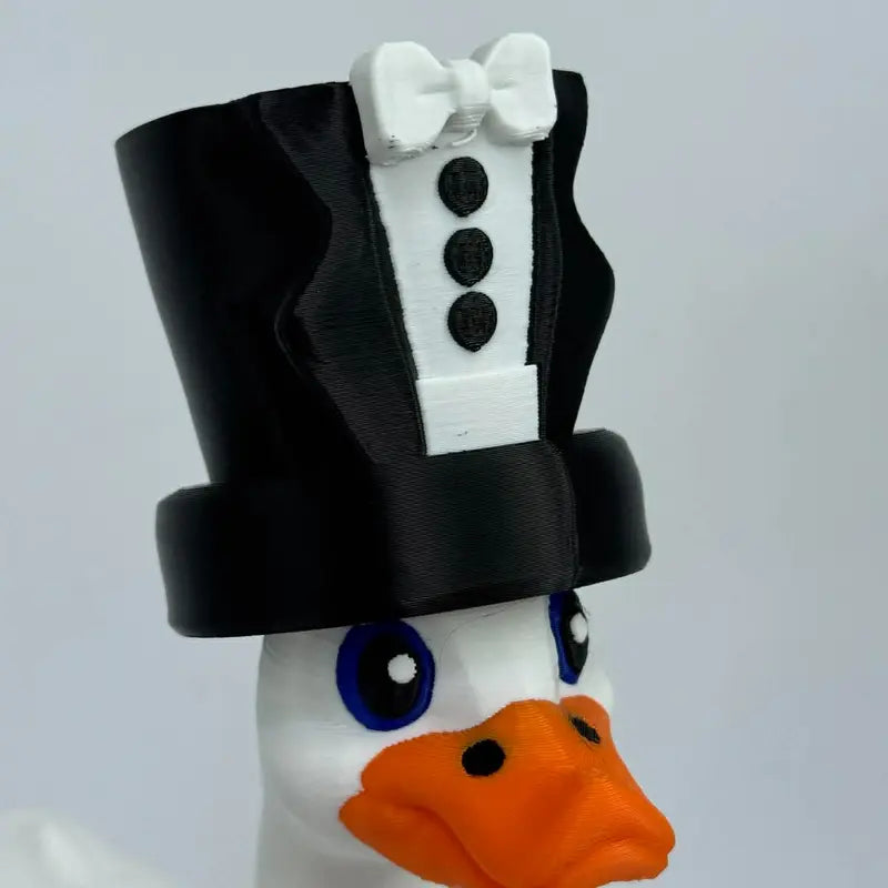 8-Inch 3D Printed Goose Figurine with Interchangeable Outfits, Shoes & Boots