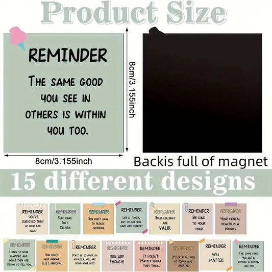 12pcs Inspirational Decorative Fridge Magnets, Refrigerator Magnets Set, Magnetic Refrigerator Magnets, Magnets For Fridge, Affirmations Decal Positive Encouragement Gift Home Kitchen Office Decor Christmas Present Decoration