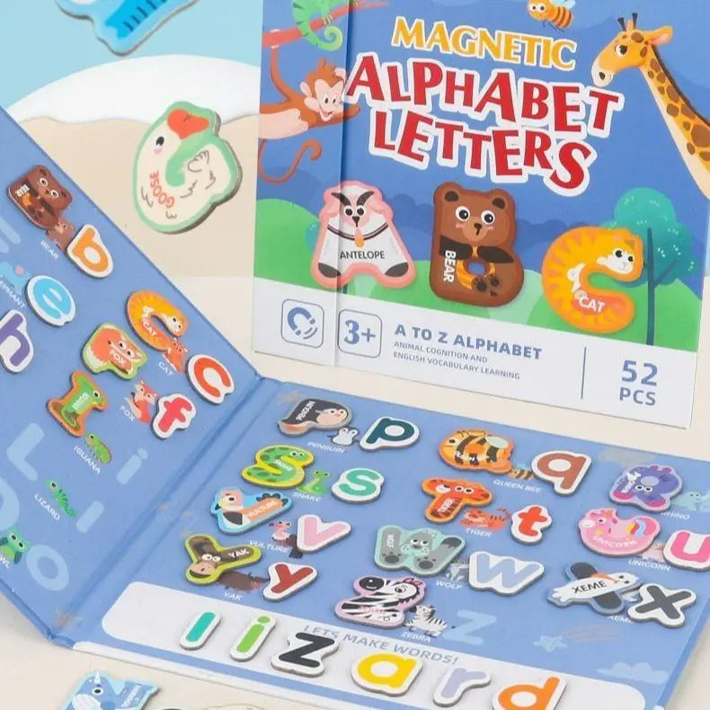 Strong Magnetic Alphabet Letters with Fun Animal Characters - Ideal for Kids' Early Education; Fridge Magnets;Strong Hold for Fridge & Whiteboard;Perfect for Toddler Literacy & Fridge Decor; ivy fridge magnet diy fridge magnet